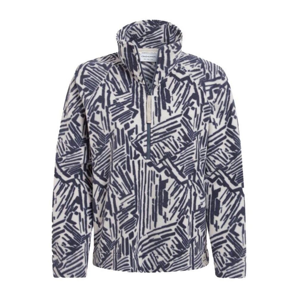 Craghoppers Womens/Ladies Annjela Graphic Print Half Zip Fleece Top / Anthracite